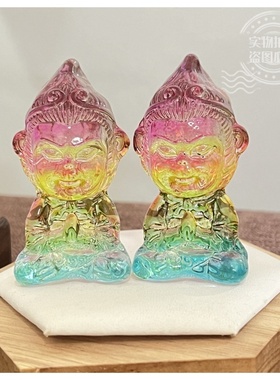 【水晶猴子摆件】 十二生肖猴子摆件装饰品吉祥物 生日礼物 手伴