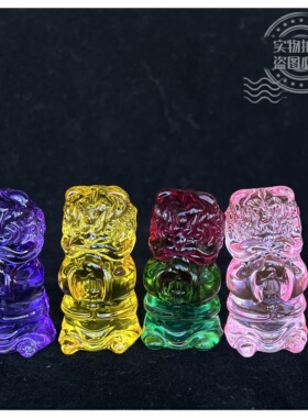 【水晶醒狮摆件】狮子招财开业过年喜庆摆件玄关办公室聚财装饰品