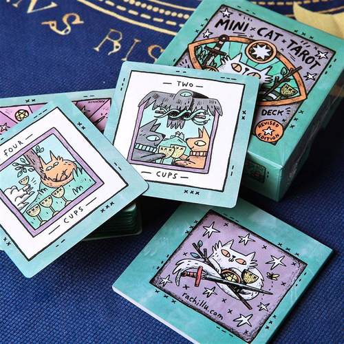 天地盖迷你猫咪猫 Mini Cat Taro罗牌塔luo牌动物桌游卡牌卡罗牌 - 图0