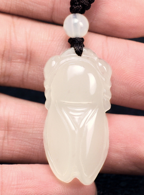 玉髓金蝉项链饰品一鸣惊人吊坠