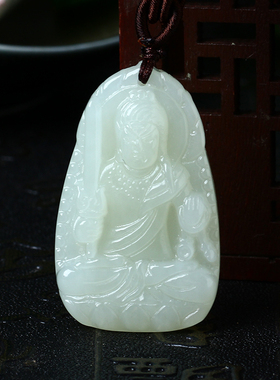 2026年本命年大势至和田玉守护神吊坠十二生肖本命佛项链玉石挂件