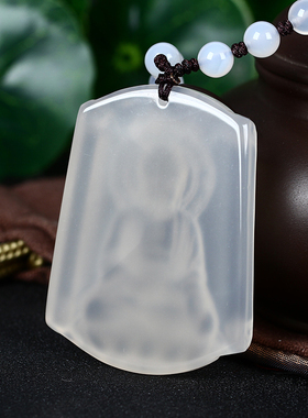 2026年白玉髓玉石十二生肖守护神本命年玉石项链本命佛转运珠项链