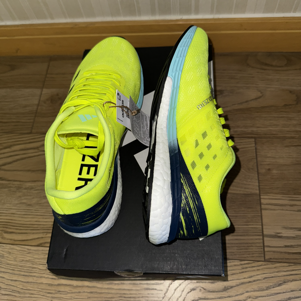 潮包背 现货 Adidas 阿迪达斯Adizero Boston 9缓震跑步鞋 H68740,淘宝优惠券,粉丝福利购,淘宝优惠卷