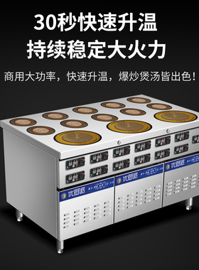 大小组合电陶炉灶商用3000W电磁煲仔炉多头节能大功率光波炉定制