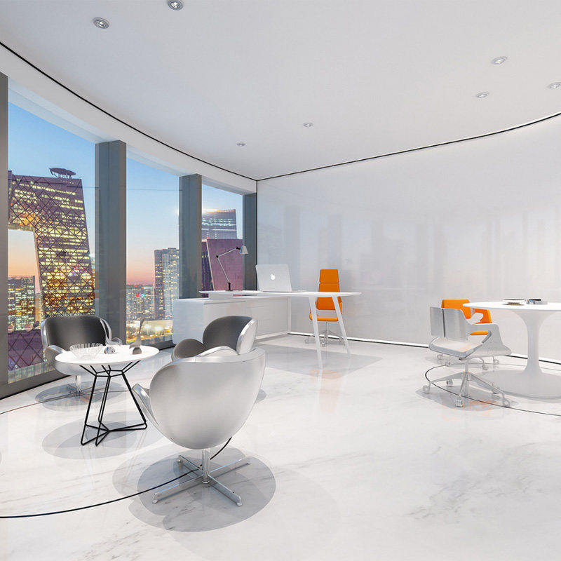 工业风loft办公室装修设计工作室写字楼办公空间孵化基地效果图_虎窝淘
