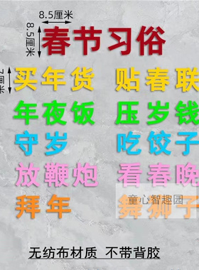 庆元旦迎新年主题黑板报装饰墙贴