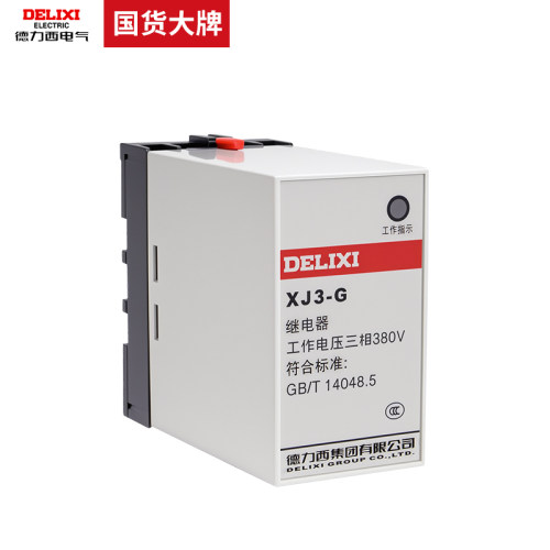 德力西XJ3-G AC380V断相相序保护继电器 三相不平衡电机保护器 - 图3