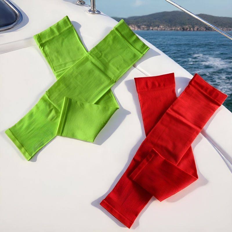 护臂男女通用防晒套袖橙绿彩色做操运动会表演出学生护袖遮阳手套,淘宝优惠券,粉丝福利购,淘宝优惠卷