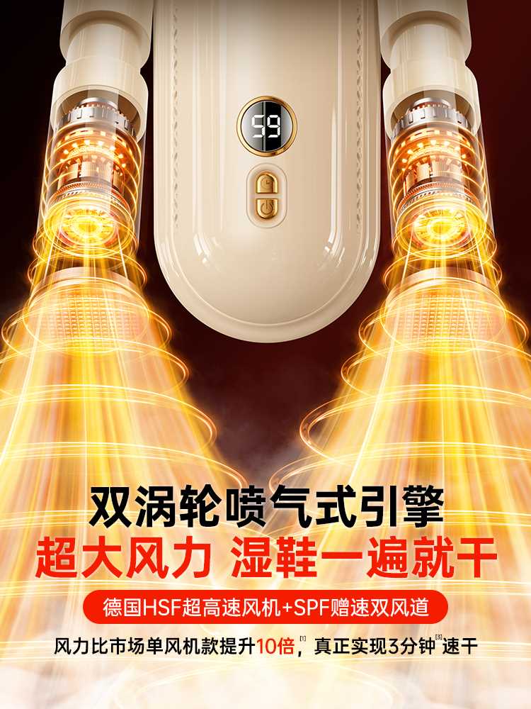 何物2024新款烘鞋器鞋子烘干器杀菌除臭家用干鞋器烤哄神器烘鞋机 - 图1