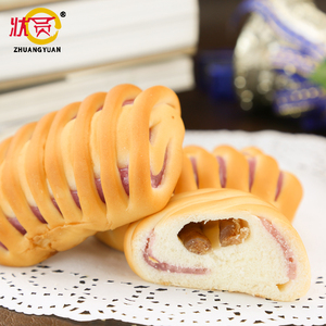 状圆紫薯夹心小面包550g