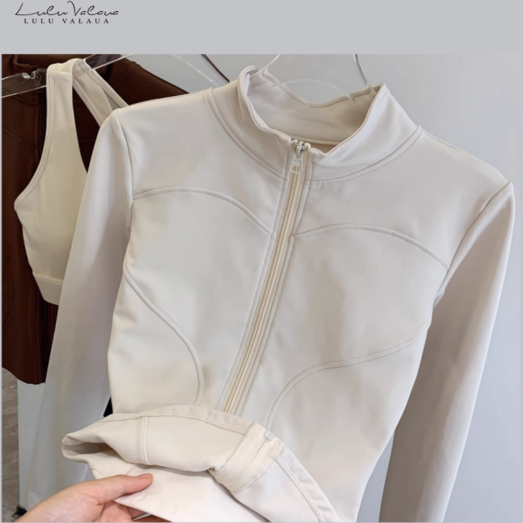 IUIU YOGO瑜伽外套女保暖加绒长袖户外运动拉链显瘦健身服上衣秋,淘宝优惠券,粉丝福利购,淘宝优惠卷