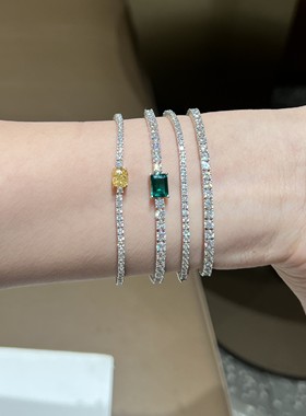 女排钻细满钻经典手链