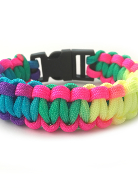 户外诚品新款七彩色高强度伞绳