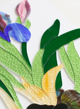 那儿nar彩色玻璃装饰现代客厅