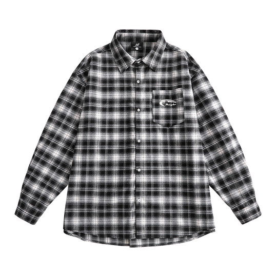 MANYSTON American casual thin long-sleeved shirt