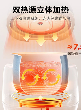 美的赤炎陶瓷电饭煲一体多功能