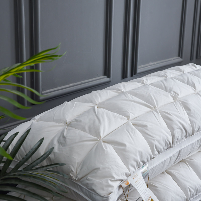 德络绮长枕羽绒枕芯双人枕头白鹅绒情侣结婚婚庆加长枕五星级酒店,淘宝优惠券,粉丝福利购,淘宝优惠卷