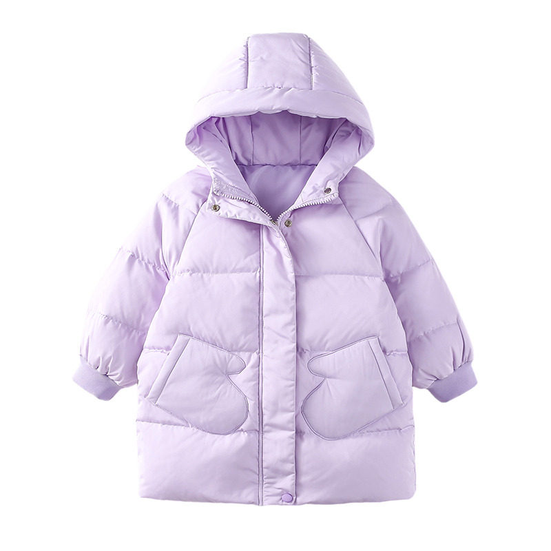 女童羽绒服中长款加厚2025冬装洋气白鸭绒宝宝儿童外套羽绒服过膝,淘宝优惠券,粉丝福利购,淘宝优惠卷
