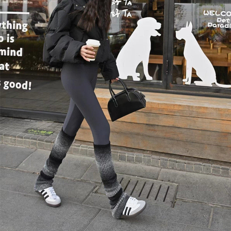 【渐变花纱羊毛袜套】靴下故事 重工时尚保暖ins潮腿套韩版堆堆袜,淘宝优惠券,粉丝福利购,淘宝优惠卷