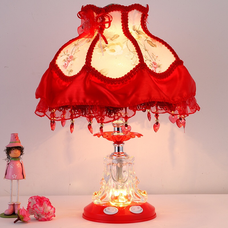 【工厂直销】欧式台灯卧室床头灯法式田园儿童暖光可爱床头小台灯 - 图2
