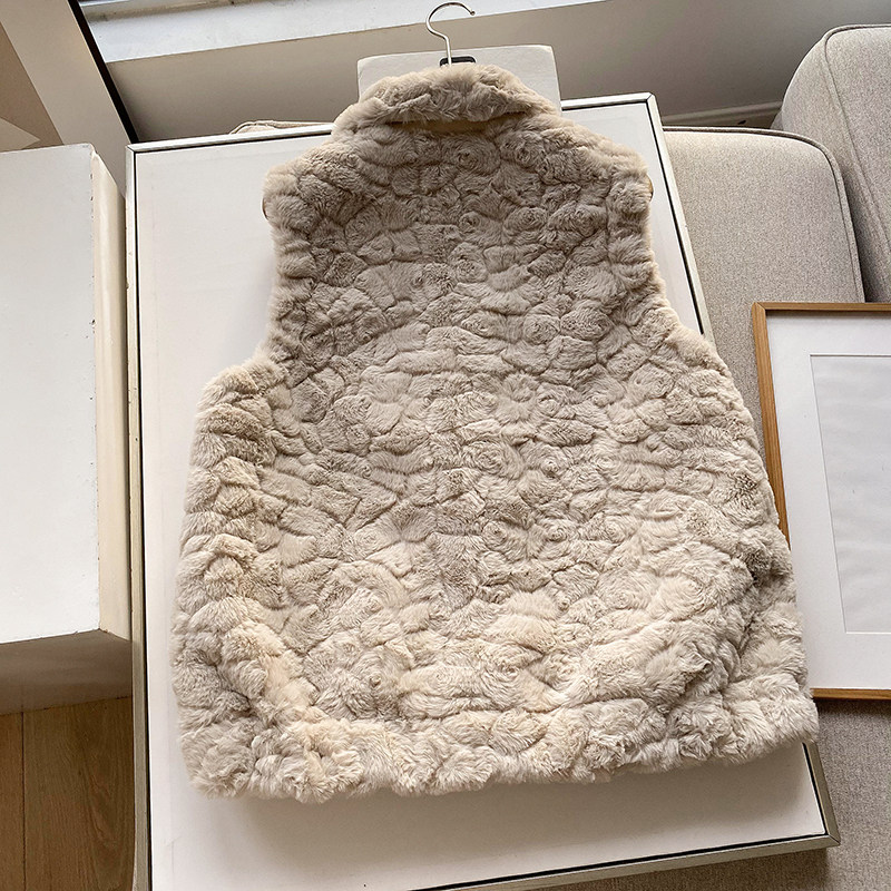 马甲女2025新款秋冬时尚羊羔毛皮毛一体马夹背心短款宽松坎肩外套,淘宝优惠券,粉丝福利购,淘宝优惠卷