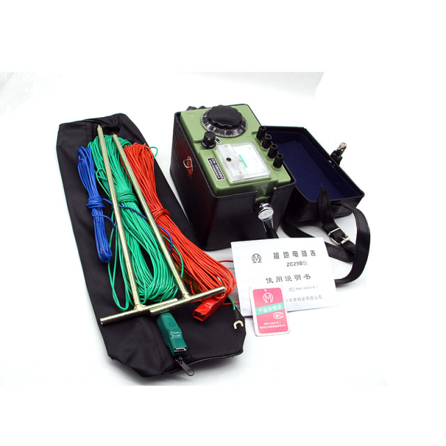 Jinchuan ZC29B-1\ZC29B-2 Grounding Resistance Tester Ground Resistance Meter Rocker Lightning Protection Detection and Lightning Protection