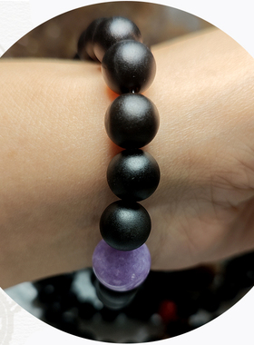 真品黑牛角手串手链文玩念珠