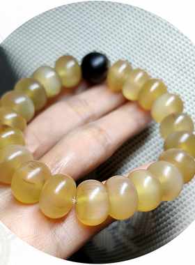 天然羊角手串男士手链文玩饰品