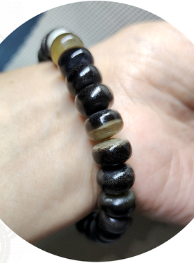 天然黑驴蹄手串手链文玩饰品