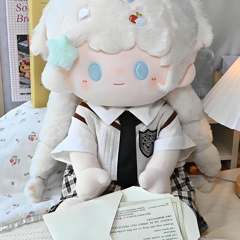 高校制服套装40cm厘米坐姿娃衣棉花娃娃衣服一番赏无属性玩偶替换 - 图3