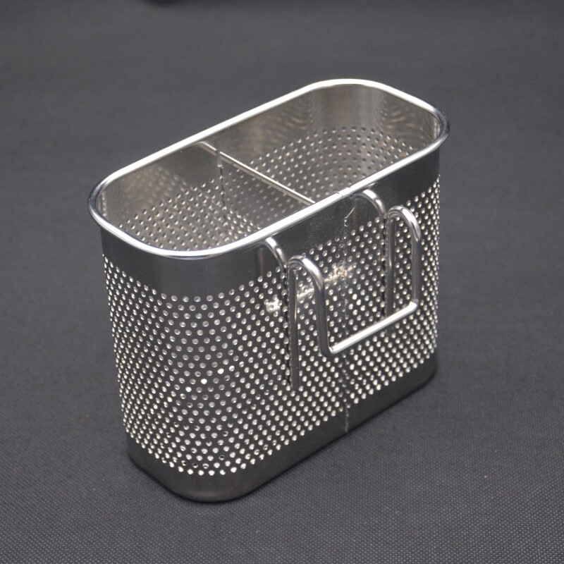 Stainless steel chopstick tube chopstick basket wall-mounted kitchen chopstick storage rack household chopstick cage drain rack