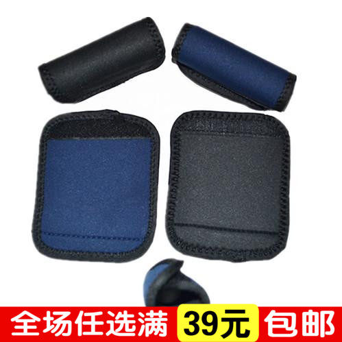 魔术贴护腕垫护肩垫单杠引体向上可拆护手垫健身防滑握把套防起茧 - 图0