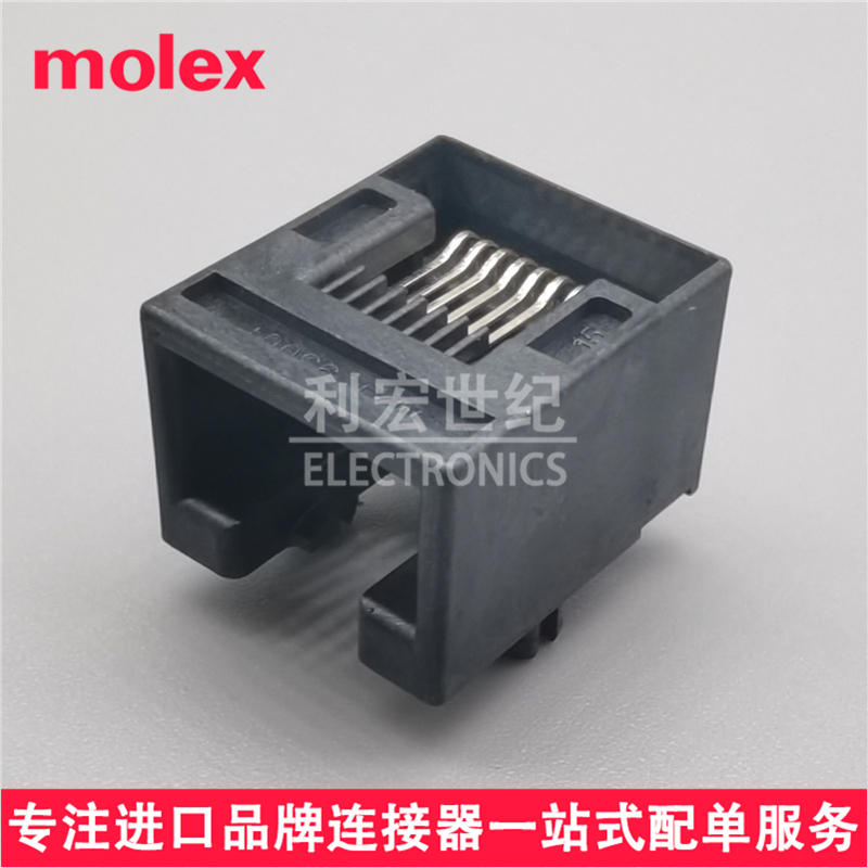 molex 955012881 95501-2881 莫仕RJ45全塑插座 以太网连接器8P8C