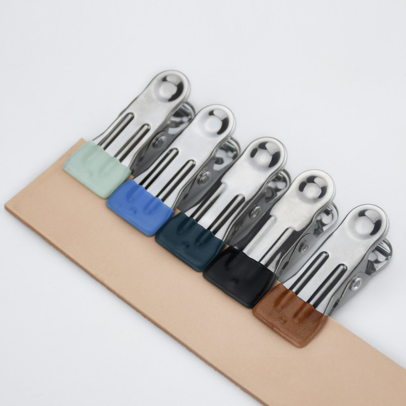 浸胶头夹子5个植鞣革塑形辅助固定夹不伤皮手工diy不锈钢皮革布艺,淘宝优惠券,粉丝福利购,淘宝优惠卷