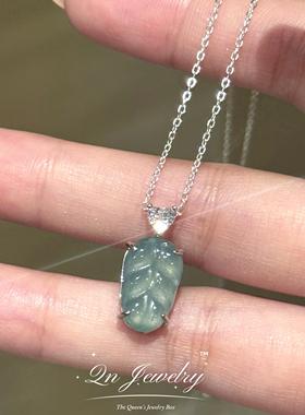 QnJewelry天然莫桑比克粉晶项链