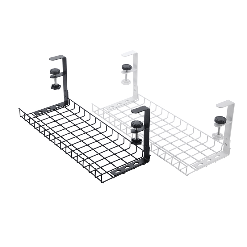 免打孔桌下线路收纳架办公桌理线架电脑桌收纳篮置物架电线整理架-图3