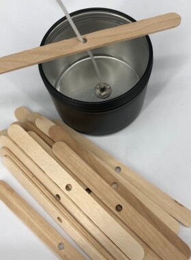 香薰蜡烛芯三孔固定器工具材料不锈钢材质加长款木片固定夹稳定器