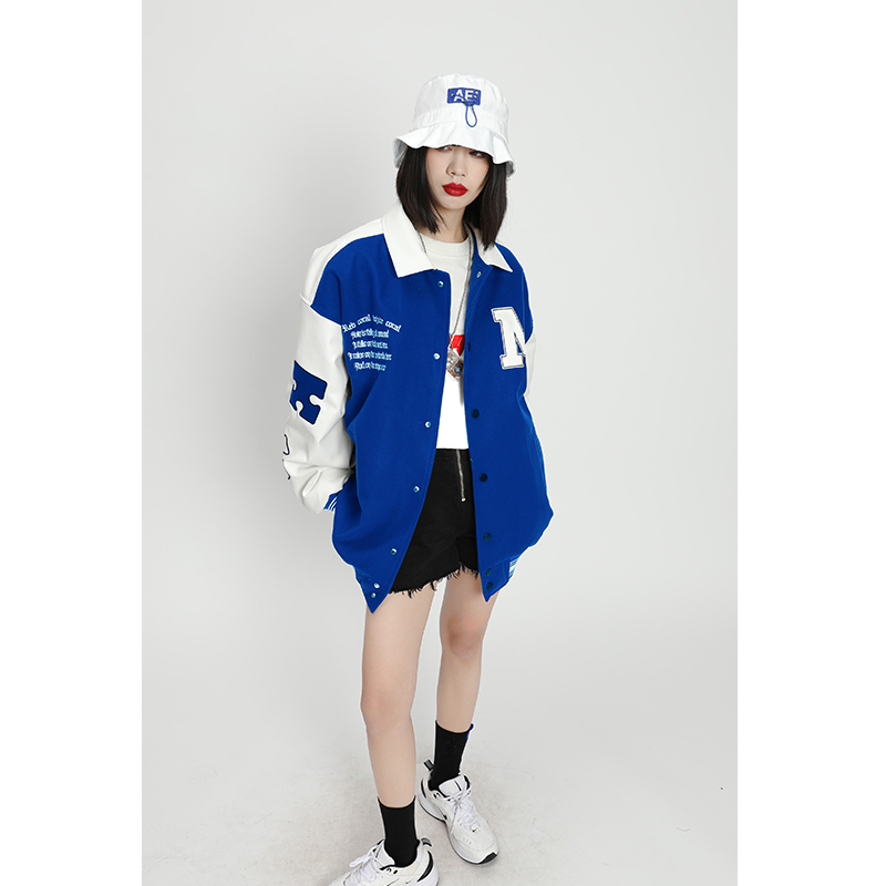 冬款外套女2022冬季新款女装加厚棒球服情侣美式夹克秋冬夹棉国潮