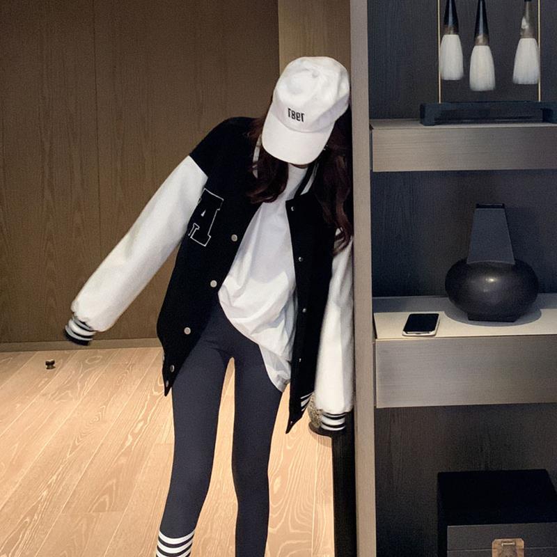 女装秋冬季情侣加棉棒球服外套女韩版宽松保暖夹克加厚上衣