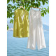 Mohan Yimei ປອມຊຸດສອງສິ້ນທີ່ມີ ramie ແລະ Tencel