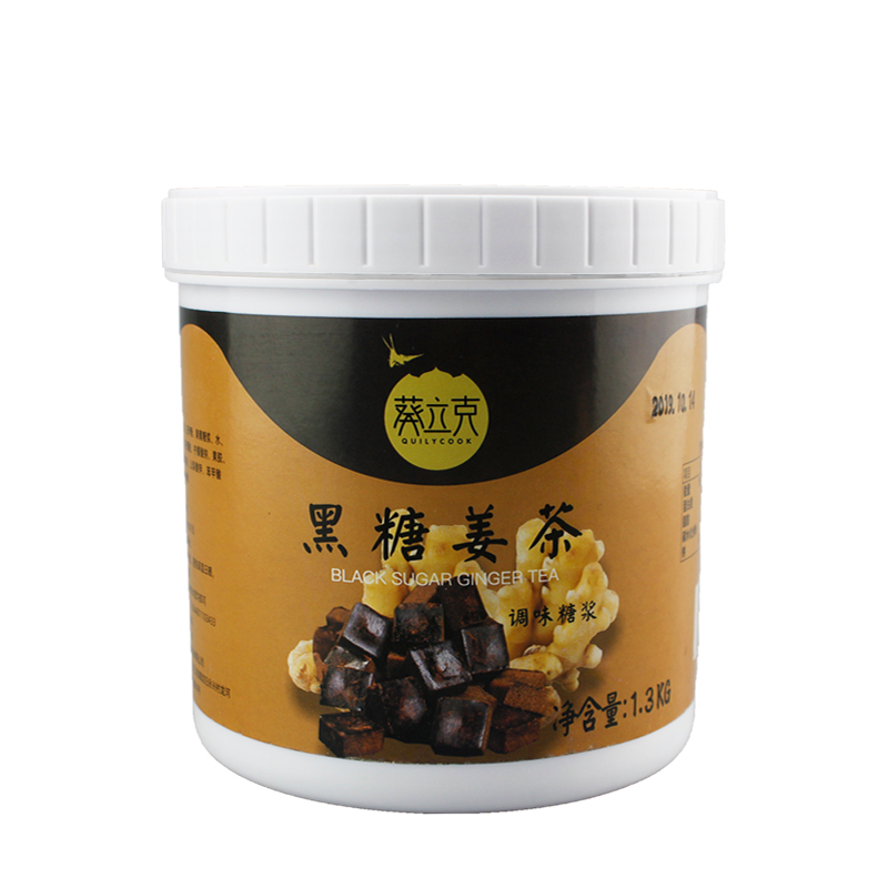 包邮葵立克黑糖姜茶姜母汁 老红糖生姜丝奶茶水果茶原料1.3kg包装 - 图3