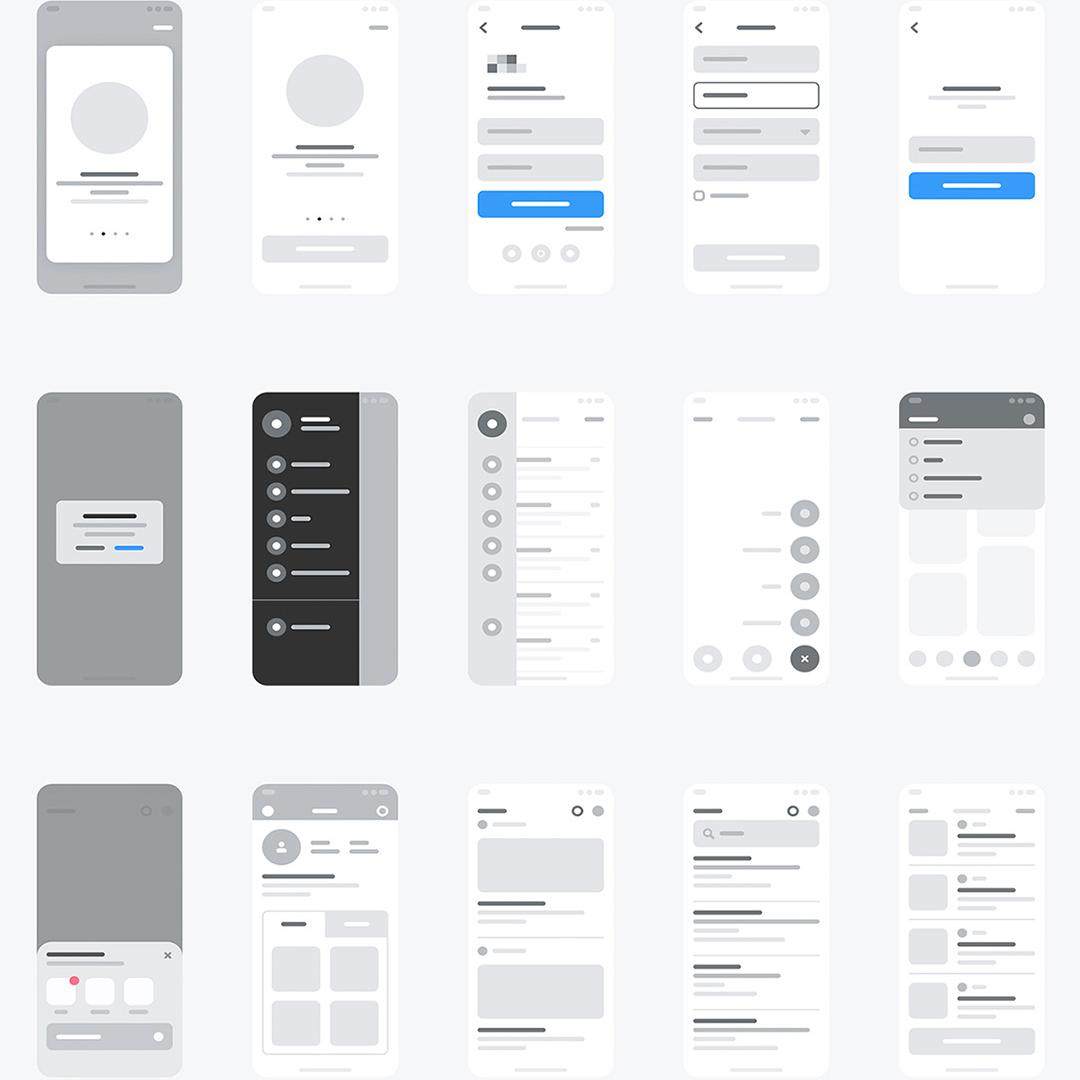 超简单36页185个元素app线框图Sketch, Figma, XD,AI格式,淘宝优惠券,粉丝福利购,淘宝优惠卷