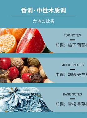 挑米极地冰蓝咏香沐浴露清洁冰感系列留香持久沐浴液