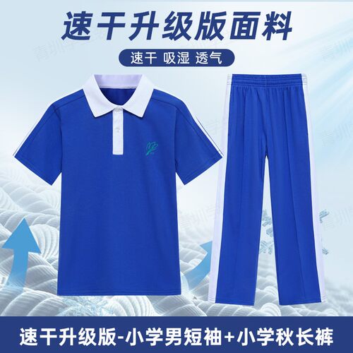 深圳市校服裤子中小学生男女夏季运动校裤速干冰感短袖短裤薄长裤 - 图1