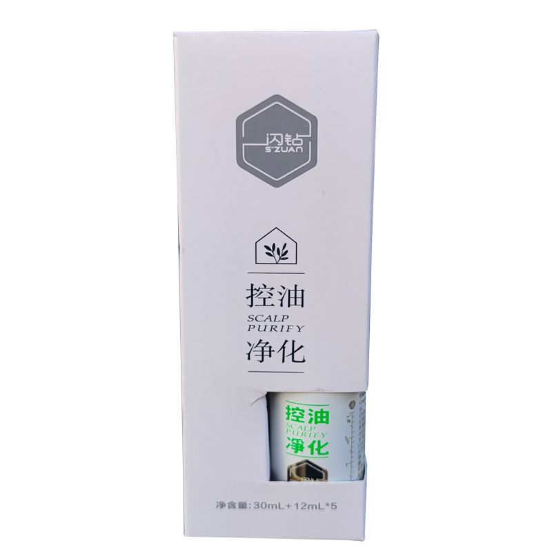 闪钻植物毛囊控油净化洗发精华液 30ml+12ml*5 头皮舒缓护理 护发 - 图3