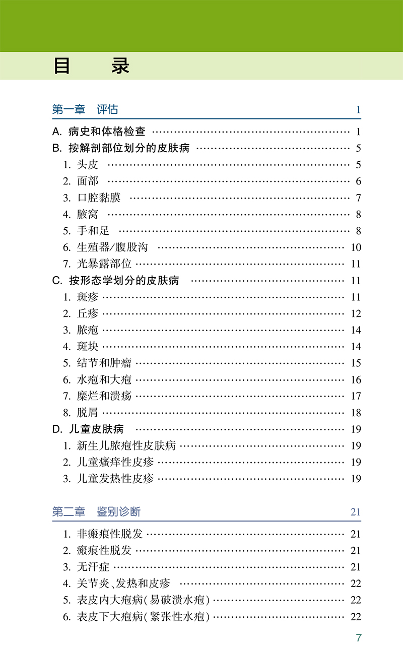 Ferri皮肤病实用速查第2版朱慧兰郭庆主译皮损辨别部位皮疹特点症状鉴别常见皮肤疾病诊断人民卫生出版社9787117331760-图2