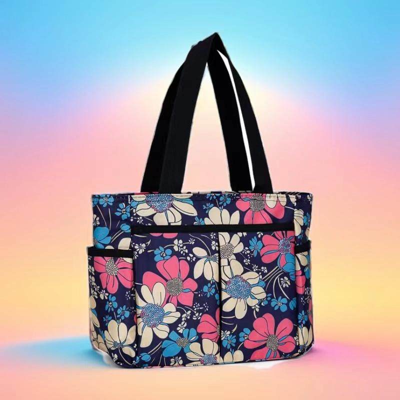 时尚潮流手提单肩包多口袋大号袋子短途旅行背包妈咪包休闲托特包,淘宝优惠券,粉丝福利购,淘宝优惠卷