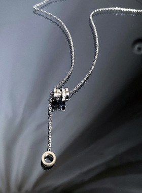 玫瑰金小众小蛮腰项链女款不掉色