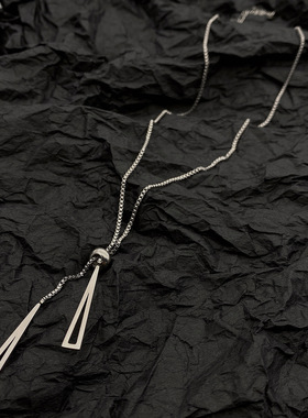 奶斯饰品钛钢盒子链项链