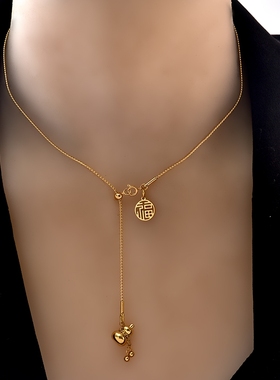 中国风招财葫芦项链锁骨链